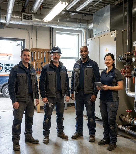 Calgary commercial plumbing team